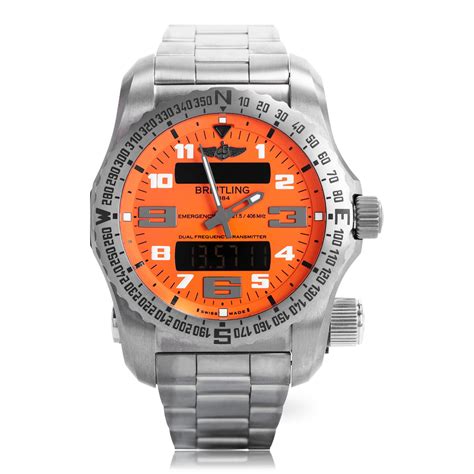 breitling titanium emergency watch